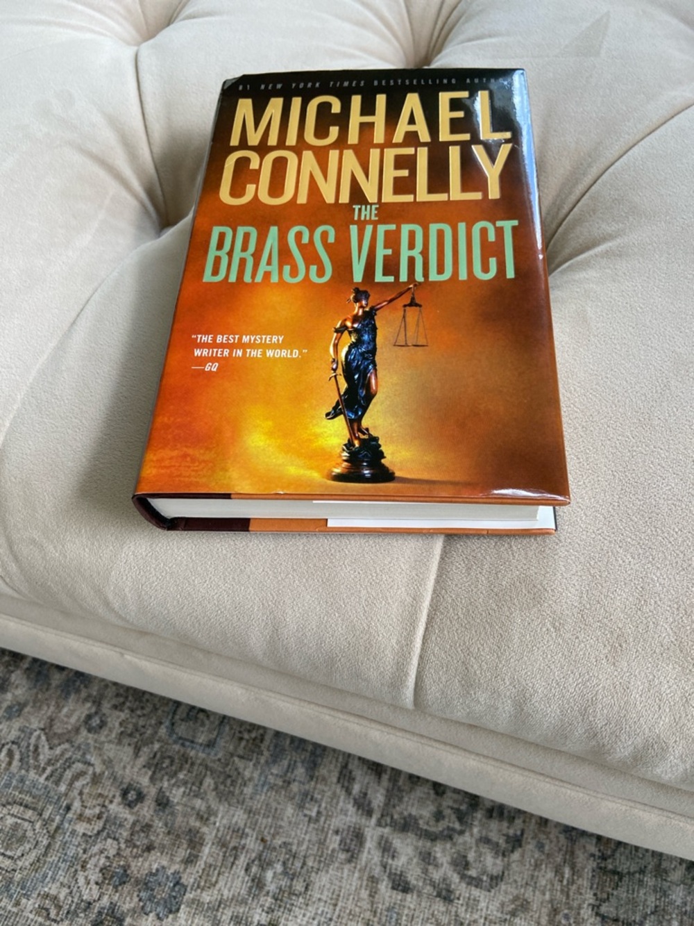 "The Brass Verdict" Hardcover Book - Orange Cover